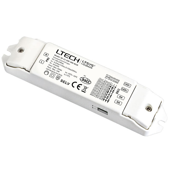 LED Intelligent Driver, 12W 100-400mA(100-240Vac) 4 in 1, SE-12-100-400-W1D